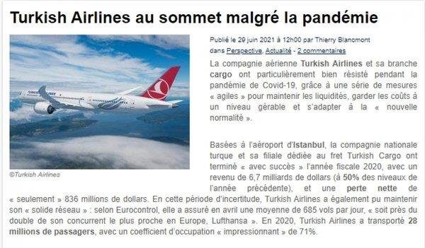 Son Dakika Havacılık Haberleri | Türk Hava Yolları, Pegasus, Sunexpress, Corendon, Havacılık, Havayolları, Havalimanları, Havaalanları, THY, Hostes, Pilot, Uçak, Kabin memuru, SHGM, DHMİ 0x0 turk hava yollarinin basarisi fransiz basininda 1624995177834