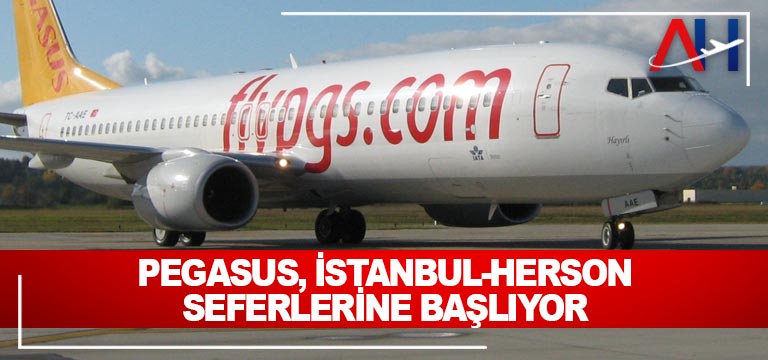 Pegasus, İstanbul-Herson seferlerine başlıyor