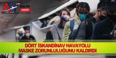 Dört İskandinav havayolu maske zorunluluğunu kaldırdı