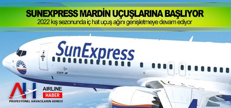 SunExpress, iç hat uçuş ağını genişletmeye devam ediyor