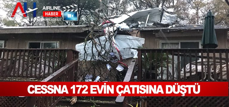 Cessna-172-evin-çatısına-düştü