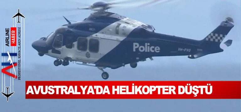 Avustralya’da helikopter düştü