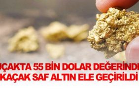 Uçakta-55-bin-dolar-değerinde-kaçak-saf-altın-ele-geçirildi