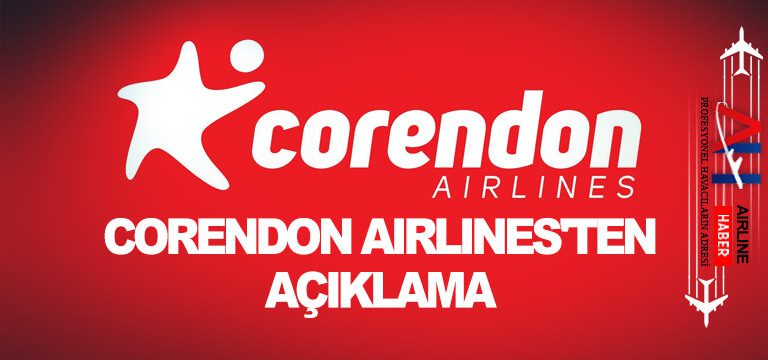 Corendon Airlines’ten Açıklama