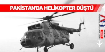 Pakistan’da helikopter düştü