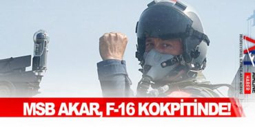 Hulusi Akar, F-16 savaş uçağı ile üçlü kol uçuşu yaptı