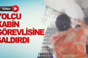 yolcu-kabin-görevlisine-saldırdı