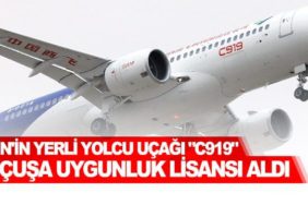 Çin'in-yerli-yolcu-uçağı-C919-uçuşa-uygunluk-lisansı-aldı