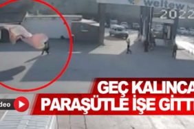 Geç-kalınca-paraşütle-işe-gitti