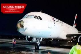 LATAM-Havayolları-A320,-dolu-fırtınası