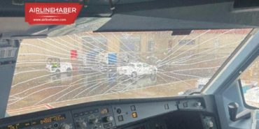 Saudia A330, Cidde’ye iniş öncesi dolu hasarı aldı