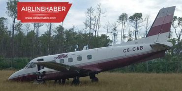 LeAir E110 inişte burun iniş takımı çöktü