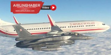 Polonya milli futbol takımının bulunduğu uçağa F-16’lar eşlik etti