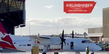 Qantas Link Dash-8 uçağı Sydney’e inişte lastiklerinde yangın çıktı