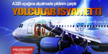 A320 uçağına alçalmada yıldırım çarptı. Pilot’un kararı yolcuları çileden çıkardı