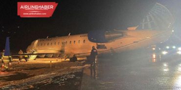 Skywest Airlines’ın CRJ2 uçağı inişte pistten çıktı