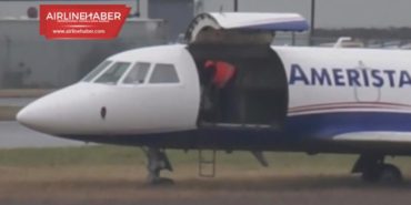 Falcon 20 inişte pistten çıktı