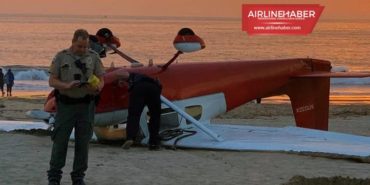 Kaliforniya’da korku dolu anlar! Uçak kalabalık plaja çakıldı