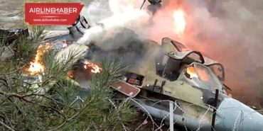 Mi-17 tipi askeri helikopter iniş sırasında düştü: 3 ölü