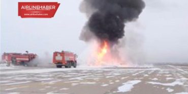 Mi-171E helikopteri iniş sıranda ateş topuna döndü üç kişi hayatını kaybetti