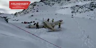 Piper PA-28 tipi uçak 2.100 metreye acil iniş yaptı