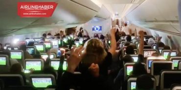 THY uçağında Dünya Kupası finali heyecanı