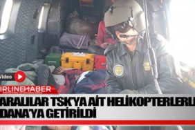 Hatay’da-enkazdan-kurtulan-yaralılar-TSK’ya-ait-helikopterlerle-Adana’ya-getirildi