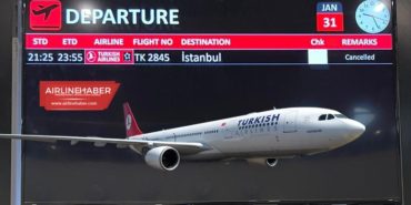 TK2845 sefer sayılı yolcu uçağı sert iniş yaptı. Sinop İstanbul seferi iptal