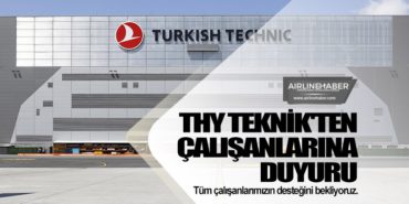Türk Hava Yolları Teknik’ten çalışanlarına duyuru