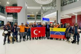 Venezuela-arama-kurtarma-ekibi-İstanbul-Havalimanı