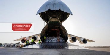 Antonov AN-124, 101 Ton İnsani Yardım Malzemesini İncirlik Üssü’ne Ulaştı