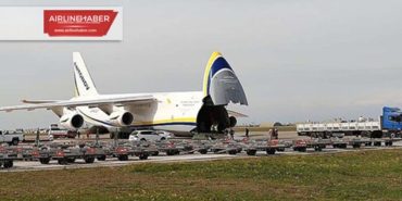 Antonov An-124 insani yardım malzemesi ile son uçuşunu yaptı