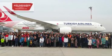 THY’nin 400’üncü uçağı depremzede çocuklar için uçtu