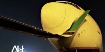 A321’in kanat ucu (Winglet) Boeing 777’nin radomuna saplandı　