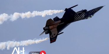Gösterisi uçuşu öncesi F-16 uçağının duman jeneratöründe ufak çaplı yangın çıktı