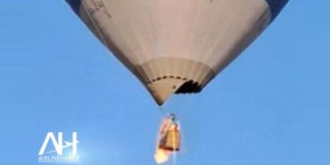 Sıcak hava balonu alevler içinde kaldı. İki kişi öldü, küçük kız yaralandı