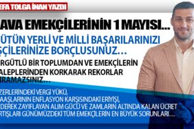 HAVA EMEKÇİLERİNİN 1 MAYISI…