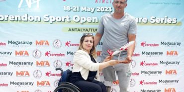 20 ülkeden 60 tekerlekli sandalye tenisçisi, 2. kez Corendon Sports Open’da mücadele etti