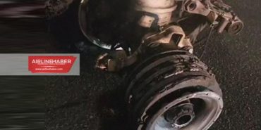 Egypt Air B737’nin inişte ana lastiği parçalandı