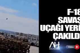 NATO'nun F-18 savaş uçağı yere çakıldı