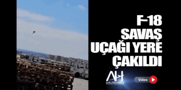 NATO’nun F-18 savaş uçağı yere çakıldı
