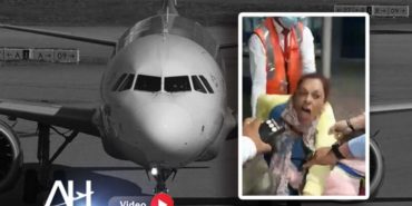 Kadın yolcu havalimanı personeline saldırdı