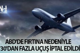 ABD'de fırtına nedeniyle 730'dan fazla uçuş iptal edildi