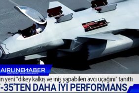 Çin yeni "dikey kalkış ve iniş yapabilen avcı uçağını" tanıttı ABD yapımı F-35'ten daha iyi performans
