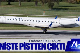 Embraer ERJ-145 jeti inişte pistten çıktı