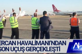 Ercan Havalimanı’ndan son uçuş gerçekleşti