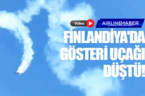 Finlandiya'da gösteri uçağı düştü!
