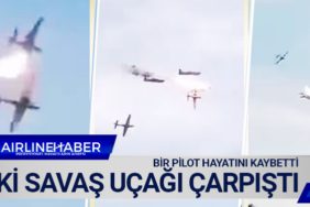 İki savaş uçağı çarpıştı. Bir pilot hayatını kaybetti