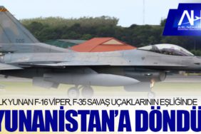 İlk Yunan F-16 Viper, F-35 savaş uçaklarının eşliğinde Yunanistan’a döndü