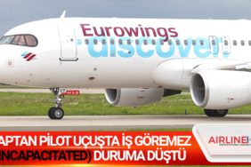 Kaptan pilot uçuşta iş göremez (incapacitated) duruma düştü